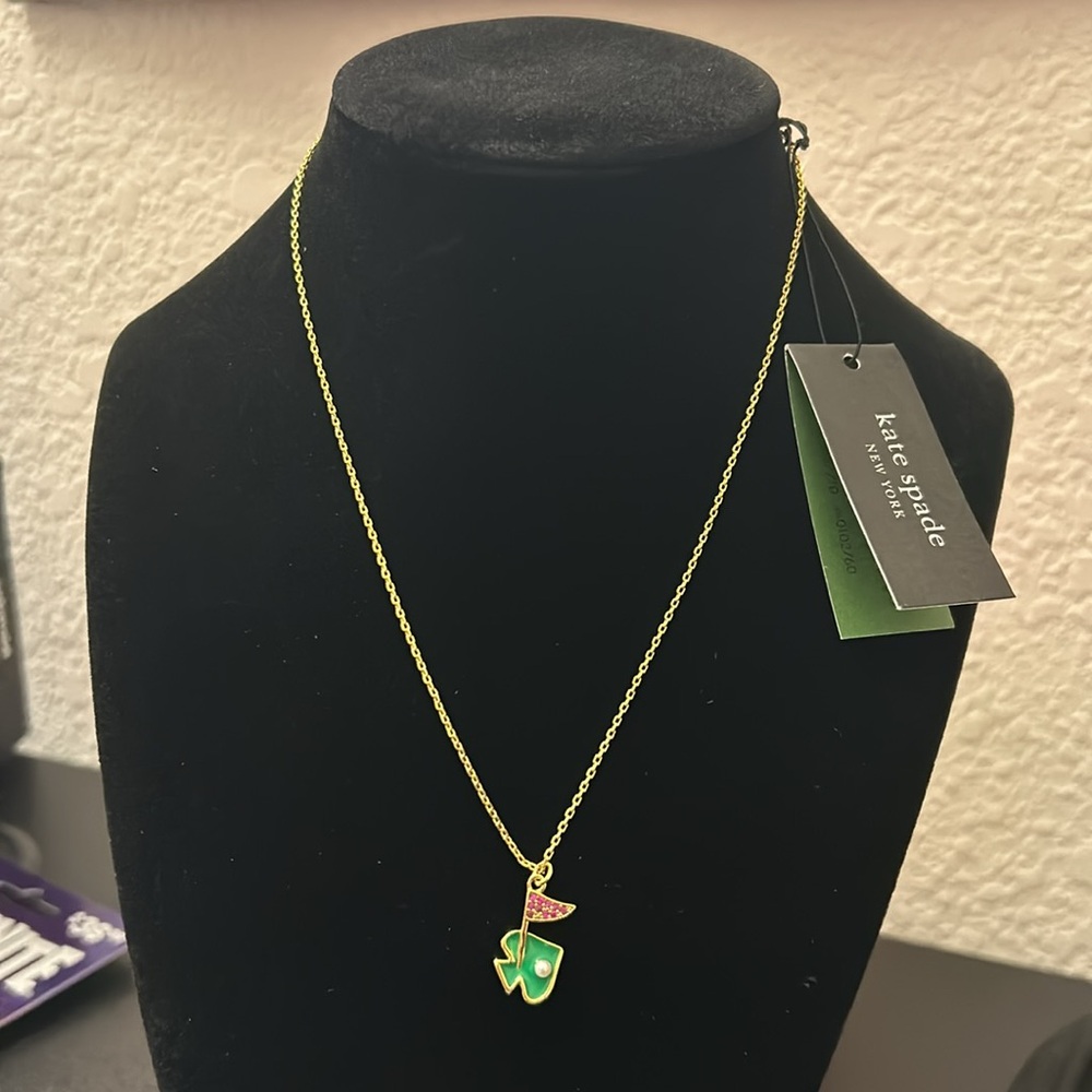 Kate Spade Hole In One Charm Pendant Necklace - Picture 3 of 4
